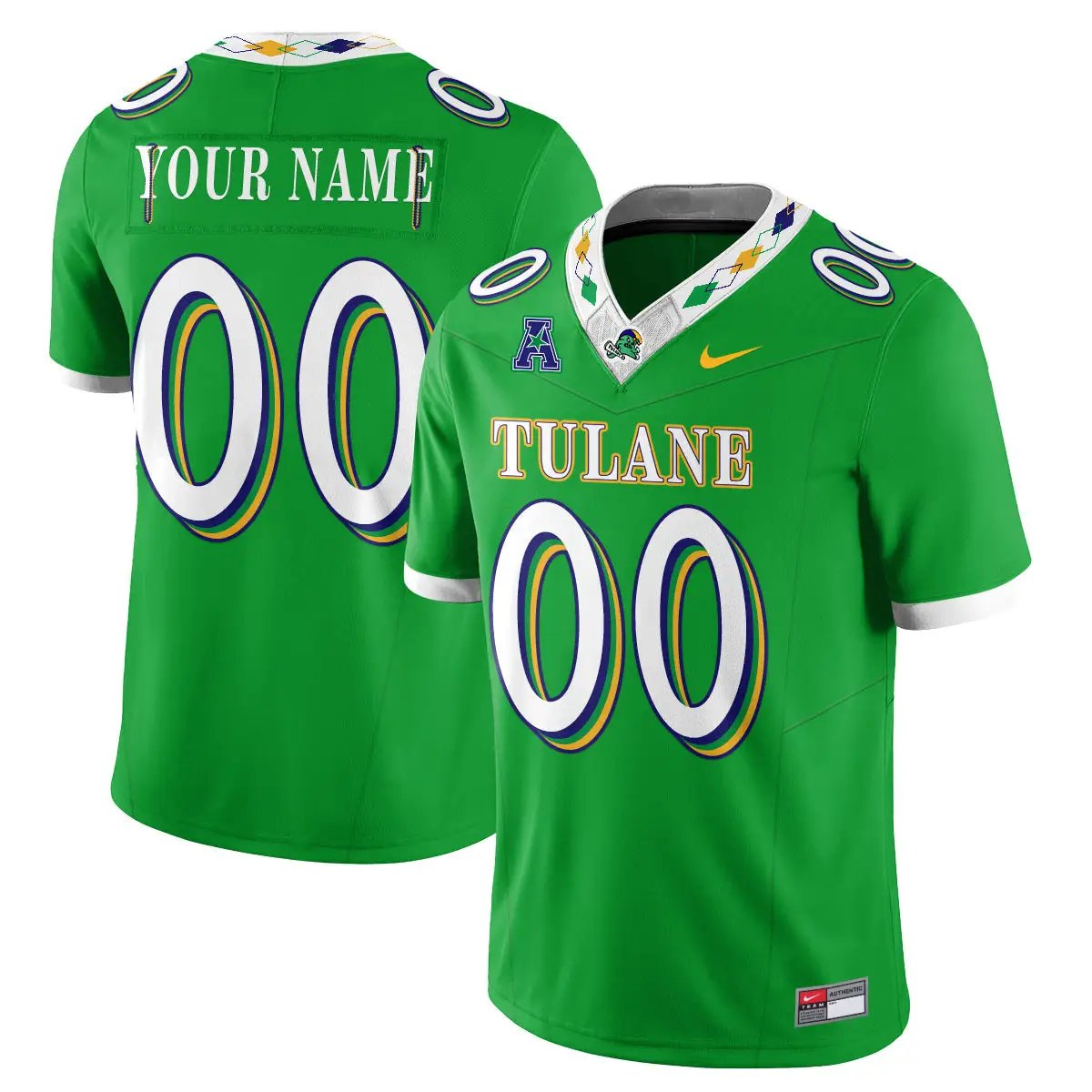 Tulane Green Wave 2026 City Football Vapor Custom Jersey - Stitched - Top Wow Design Tulane Green Wave 2026 City Football Vapor Custom Jersey - Stitched