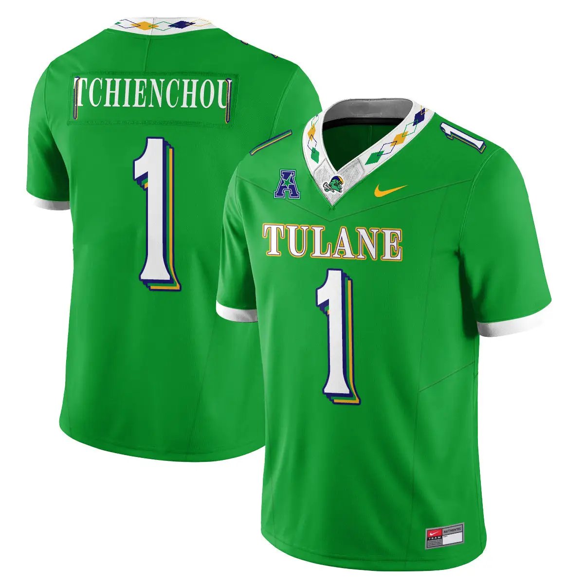 tulane-green-wave-2026-city-football-vapor-jersey-stitched-05 - Top Wow Design Tulane Green Wave 2026 City Football Vapor Jersey - Stitched