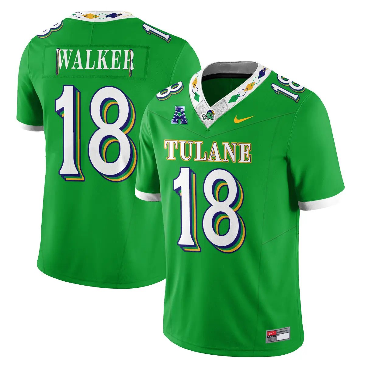 tulane-green-wave-2026-city-football-vapor-jersey-stitched-01 - Top Wow Design Tulane Green Wave 2026 City Football Vapor Jersey - Stitched