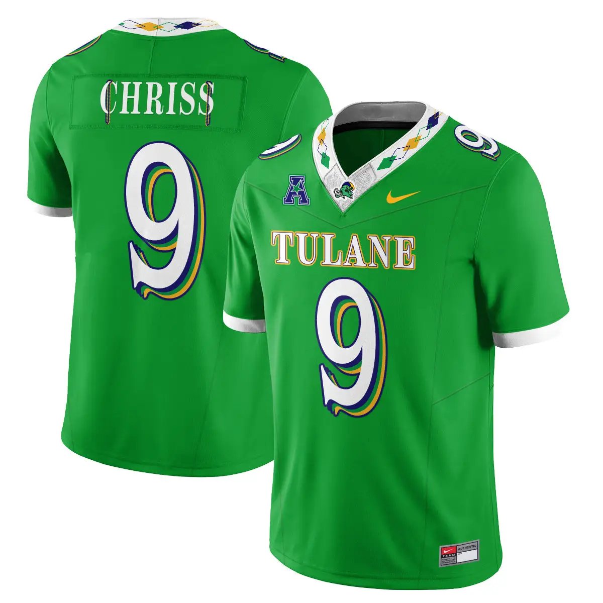 tulane-green-wave-2026-city-football-vapor-jersey-stitched-02 - Top Wow Design Tulane Green Wave 2026 City Football Vapor Jersey - Stitched