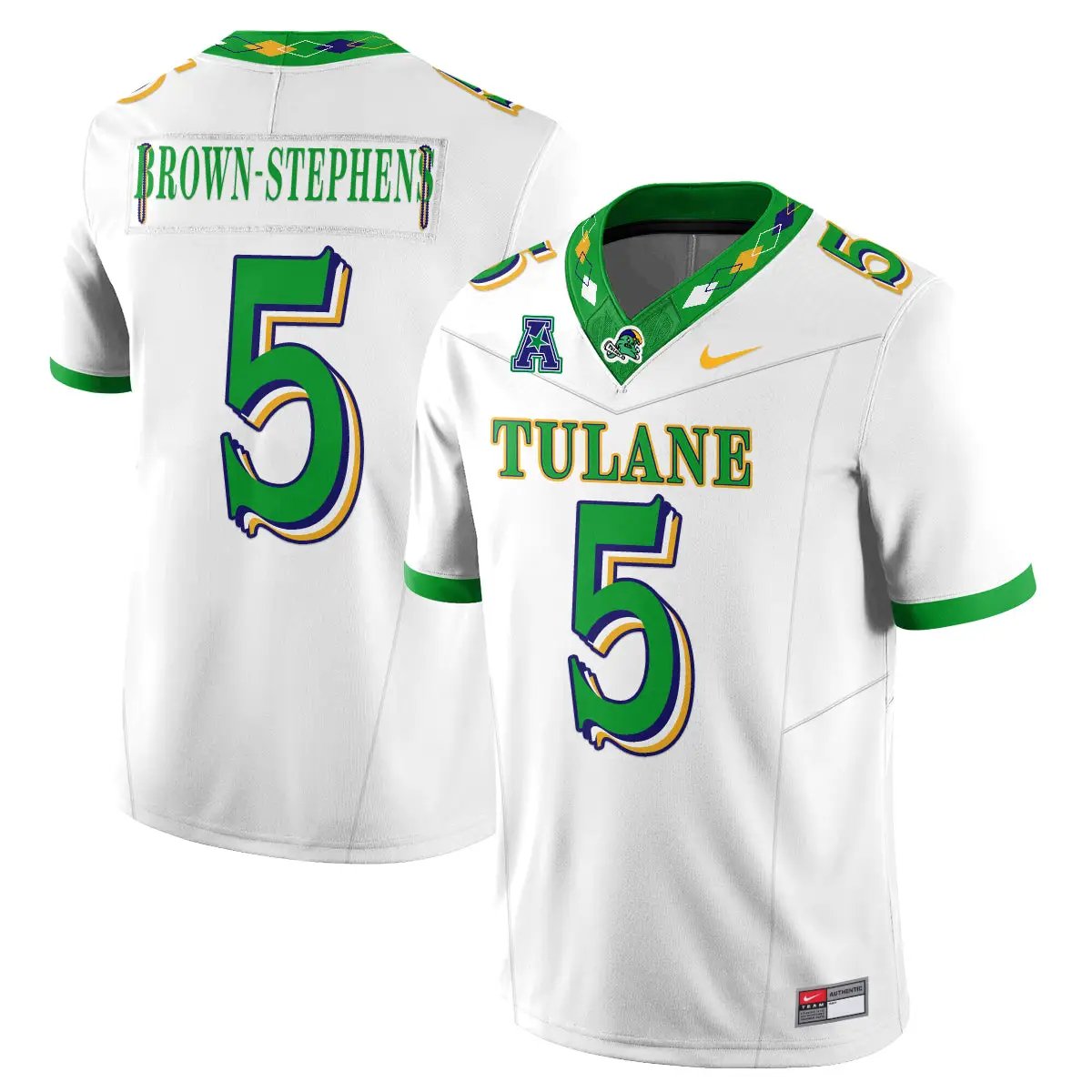 tulane-green-wave-2026-city-football-vapor-jersey-stitched-23 - Top Wow Design Tulane Green Wave 2026 City Football Vapor Jersey - Stitched