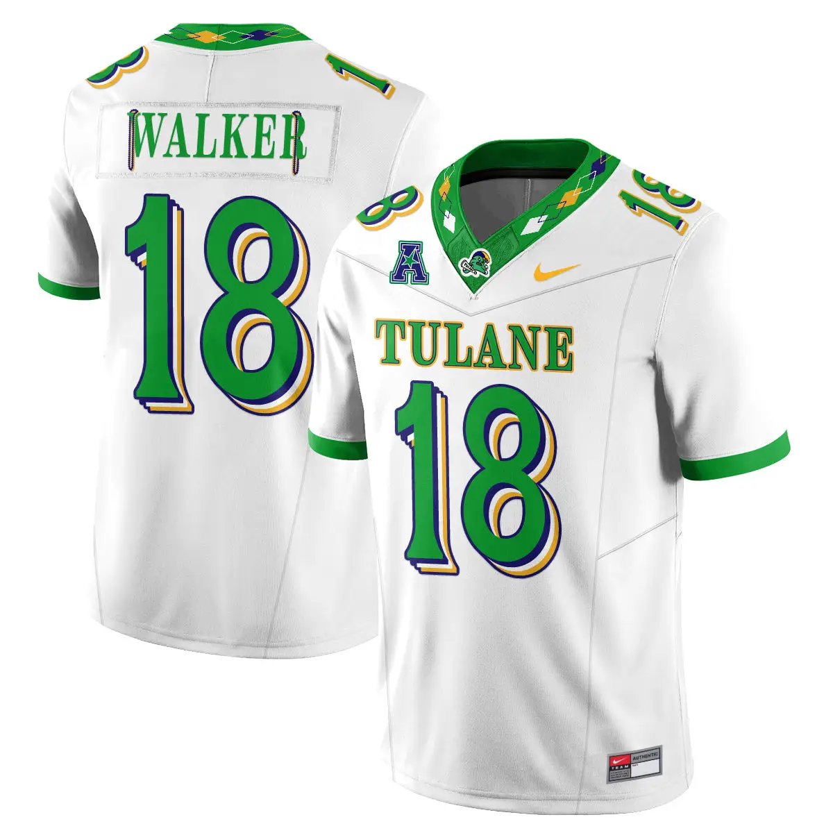 tulane-green-wave-2026-city-football-vapor-jersey-stitched-30 - Top Wow Design Tulane Green Wave 2026 City Football Vapor Jersey - Stitched