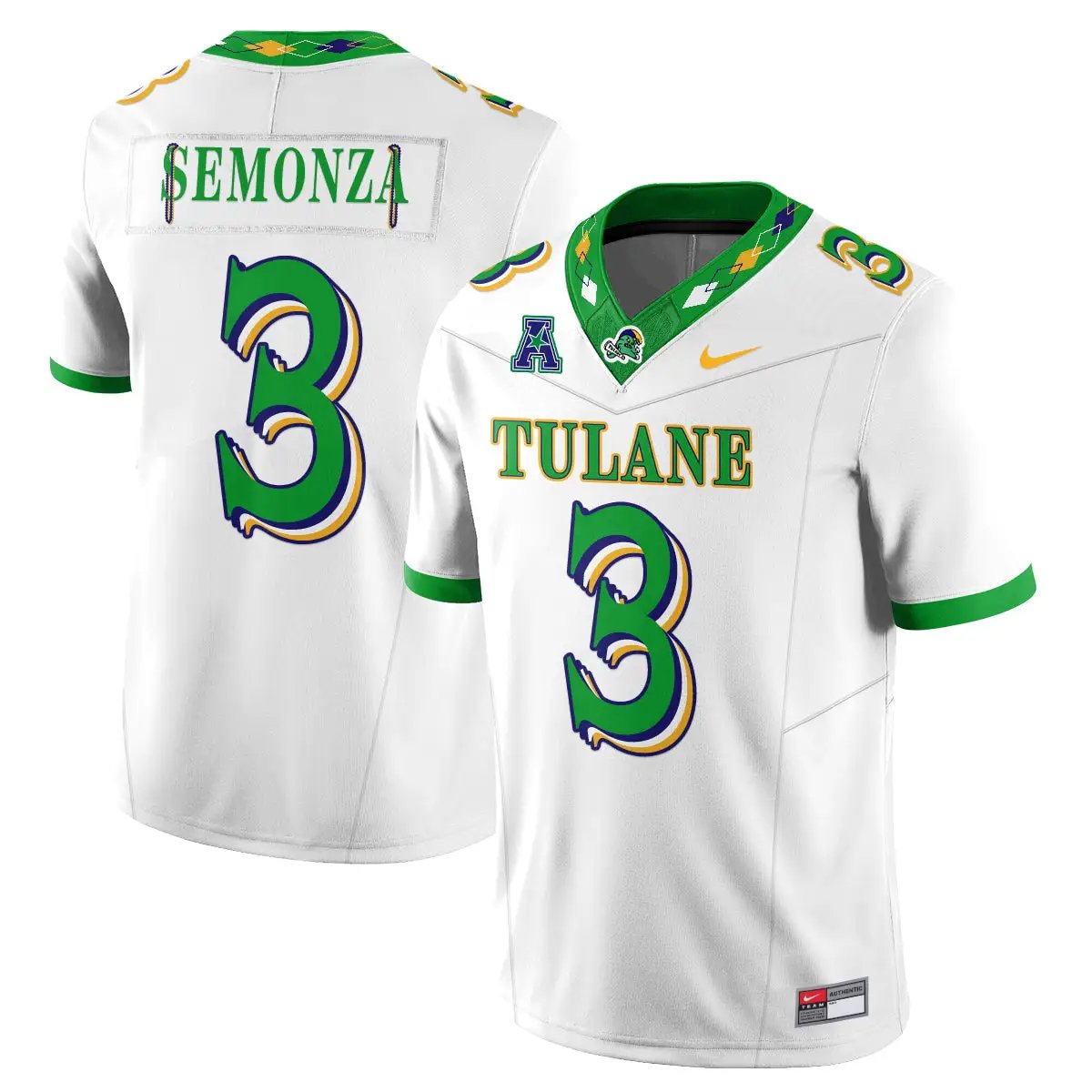 tulane-green-wave-2026-city-football-vapor-jersey-stitched-26 - Top Wow Design Tulane Green Wave 2026 City Football Vapor Jersey - Stitched
