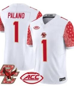 Anthony Palano Jersey #1 Boston College Eagles Red Bandanna Stitched - Top Wow Design Anthony Palano Jersey #1 Boston College Eagles Red Bandanna Stitched