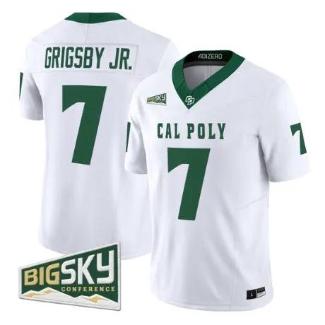 Anthony Grigsby Jr Jersey #7 Cal Poly Mustangs 2026 All Stitched