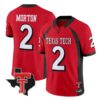 Behren Morton Jersey #2 Texas Tech Red Raiders 2026 Throwback All Stitched