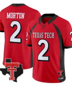 Behren Morton Jersey #2 Texas Tech Red Raiders 2026 Throwback All Stitched