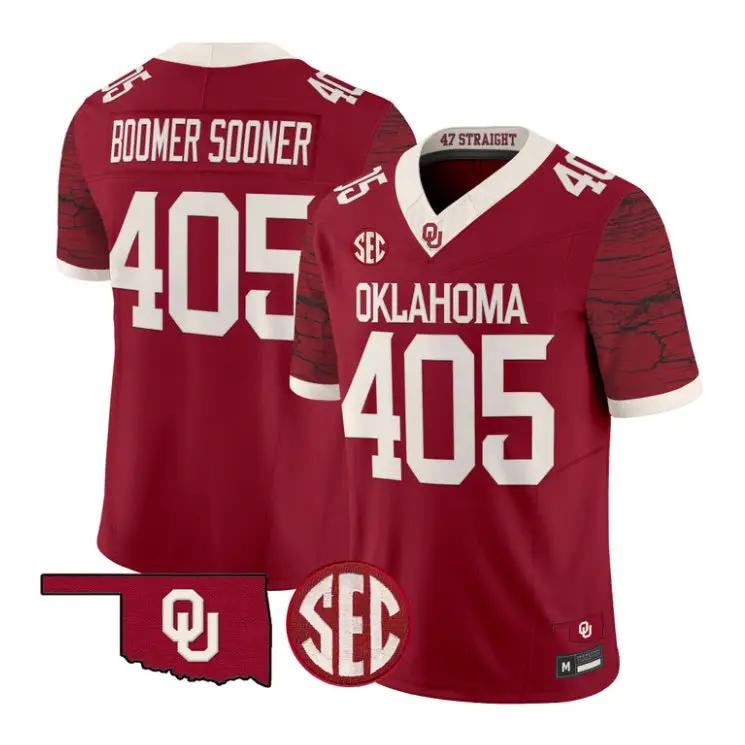boomer-sooner-jesey-405-oklahoma-sooners-2026-rough-rider-vapor-stitched-01 - Top Wow Design Boomer Sooner Jesey #405 Oklahoma Sooners 2026 Rough Rider Vapor Stitched