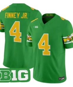 Brandon Finney Jr Jersey #4 Oregon Ducks Mighty Oregon 2026 Stitched Green