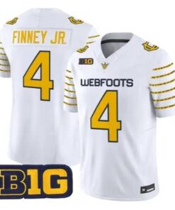 Brandon Finney Jr Jersey #4 Oregon Ducks 1916 Throwback Stitched