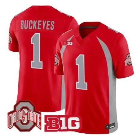 Buckeyes Jersey #1 Ohio State Buckeyes 1990 Throwback 2026 All Stitched - Top Wow Design Buckeyes Jersey #1 Ohio State Buckeyes 1990 Throwback 2026 All Stitched