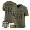 Buckeyes Jersey #614 Ohio State Buckeyes 2026 Salute to Service Stitched Olive - Top Wow Design Buckeyes Jersey #614 Ohio State Buckeyes 2026 Salute to Service Stitched Olive