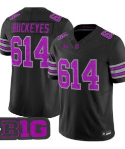 Buckeyes Jersey #614 Ohio State Buckeyes Glitter Vapor All Stitched
