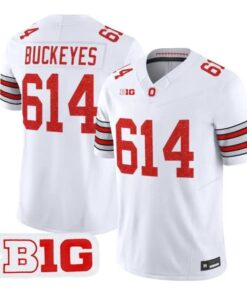 Buckeyes Jersey #614 Ohio State Buckeyes Glitter Vapor All Stitched