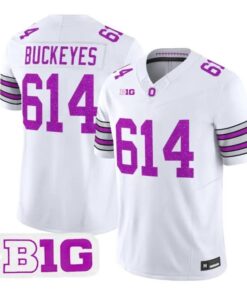 Buckeyes Jersey #614 Ohio State Buckeyes Glitter Vapor All Stitched