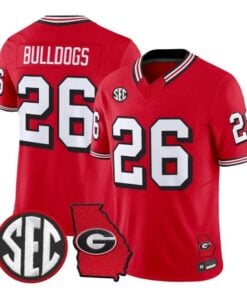 Bulldogs Jersey #26 Georgia Bulldogs 1995 Throwback 2026 Vapor Limited Stitched