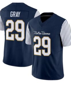 Christian Gray Jersey #29 Notre Dame Fighting Irish 2018 Shamrock Series Stitched