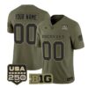 Custom Ohio State Buckeyes Jersey 2026 Salute to Service Stitched Olive