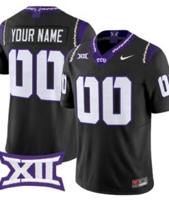 Custom TCU Horned Frogs Jersey Name, Number 2026 Vapor Limited Football Stitched