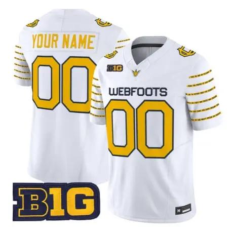 Custom Oregon Ducks Jersey 1916 Throwback Vapor Limited Stitched