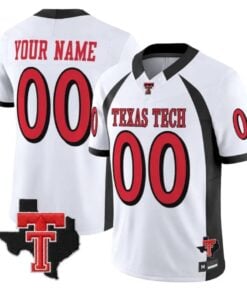 Custom Texas Tech Red Raiders Jersey 2026 Texas Patch All Vapor Stitched