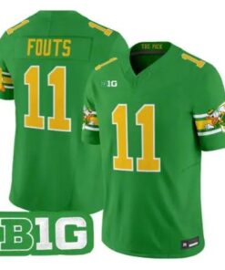Dan Fouts Jersey #11 Oregon Ducks Mighty Oregon 2026 Stitched Green - Top Wow Design Dan Fouts Jersey #11 Oregon Ducks Mighty Oregon 2026 Stitched Green