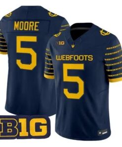 Dante Moore Jersey #5 Oregon Ducks 1916 Throwback 2026 Stitched - Top Wow Design Dante Moore Jersey #5 Oregon Ducks 1916 Throwback 2026 Stitched