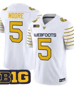 Dante Moore Jersey #5 Oregon Ducks 1916 Throwback 2026 Stitched