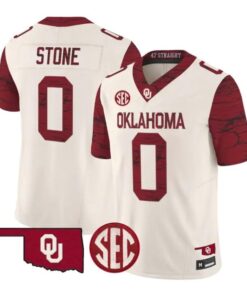 David Stone Jesey #0 Oklahoma Sooners 2026 Rough Rider Vapor Stitched