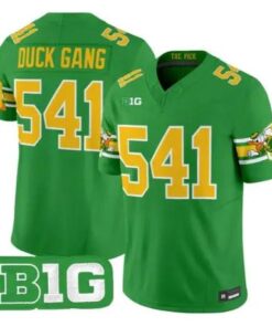 Duck Gang Jersey #541 Oregon Ducks Mighty Oregon 2026 Stitched Green - Top Wow Design Duck Gang Jersey #541 Oregon Ducks Mighty Oregon 2026 Stitched Green