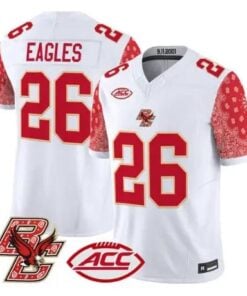 Eagles Jersey #26 Boston College Eagles Red Bandanna 2026 All Stitched - Top Wow Design Eagles Jersey #26 Boston College Eagles Red Bandanna 2026 All Stitched