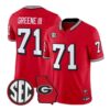 Earnest Greene III Jersey #71 Georgia Bulldogs 1995 Throwback 2026 All Stitched