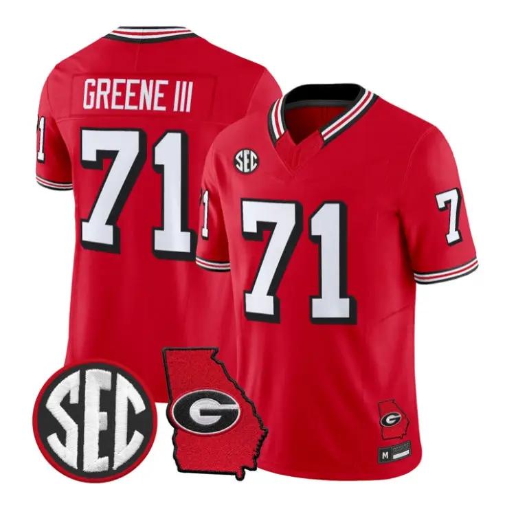 Earnest Greene III Jersey #71 Georgia Bulldogs 1995 Throwback 2026 All Stitched - Top Wow Design Earnest Greene III Jersey #71 Georgia Bulldogs 1995 Throwback 2026 All Stitched
