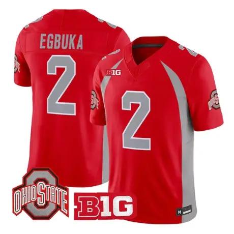 Emeka Egbuka Jersey #2 Ohio State Buckeyes 1990 Throwback All Stitched - Top Wow Design Emeka Egbuka Jersey #2 Ohio State Buckeyes 1990 Throwback All Stitched