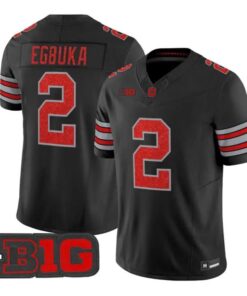 Emeka Egbuka Jersey #2 Ohio State Buckeyes Glitter Vapor All Stitched