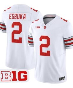 Emeka Egbuka Jersey #2 Ohio State Buckeyes Glitter Vapor All Stitched