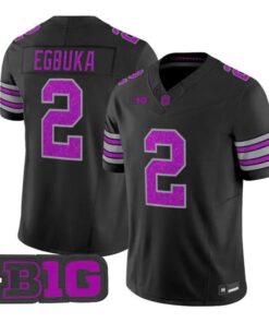 Emeka Egbuka Jersey #2 Ohio State Buckeyes Glitter Vapor All Stitched