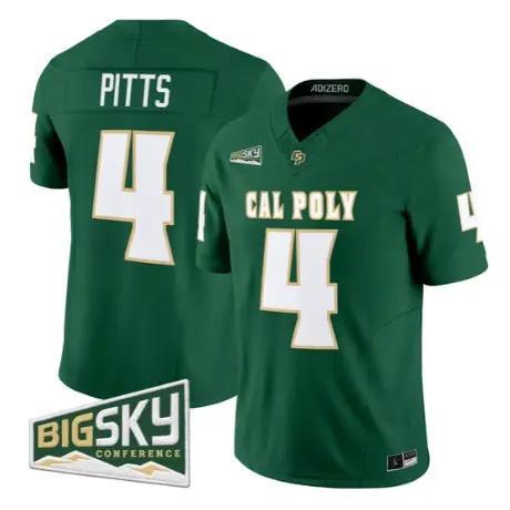 Fidel Tau Pitts Jersey #4 Cal Poly Mustangs 2026 All Stitched