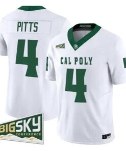 Fidel Tau Pitts Jersey #4 Cal Poly Mustangs 2026 All Stitched