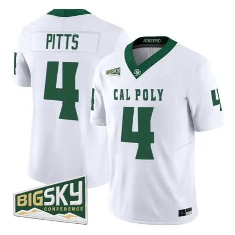 Fidel Tau Pitts Jersey #4 Cal Poly Mustangs 2026 All Stitched