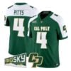 Fidel Tau Pitts Jersey #4 Cal Poly Mustangs 2026 All Stitched - Top Wow Design Fidel Tau Pitts Jersey #4 Cal Poly Mustangs 2026 All Stitched