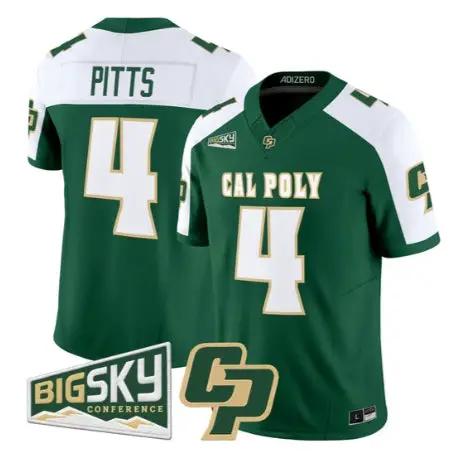 Fidel Tau Pitts Jersey #4 Cal Poly Mustangs 2026 All Stitched