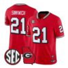 Frank Sinkwich Jersey #21 Georgia Bulldogs 1995 Throwback 2026 Vapor Stitched