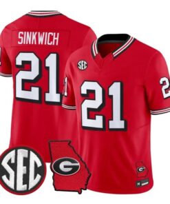 Frank Sinkwich Jersey #21 Georgia Bulldogs 1995 Throwback 2026 Vapor Stitched
