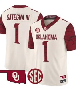 Isaiah Sategna III Jesey #1 Oklahoma Sooners 2026 Rough Rider Stitched