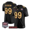 Jack Bousum Jersey #99 Army Black Knights 2026 Big Red One USA250 Patch Stitched