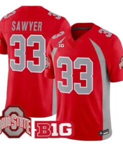 Jack Sawyer Jersey #33 Ohio State Buckeyes 1990 Throwback 2026 Stitched