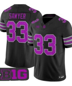 Jack Sawyer Jersey #33 Ohio State Buckeyes Glitter Vapor All Stitched