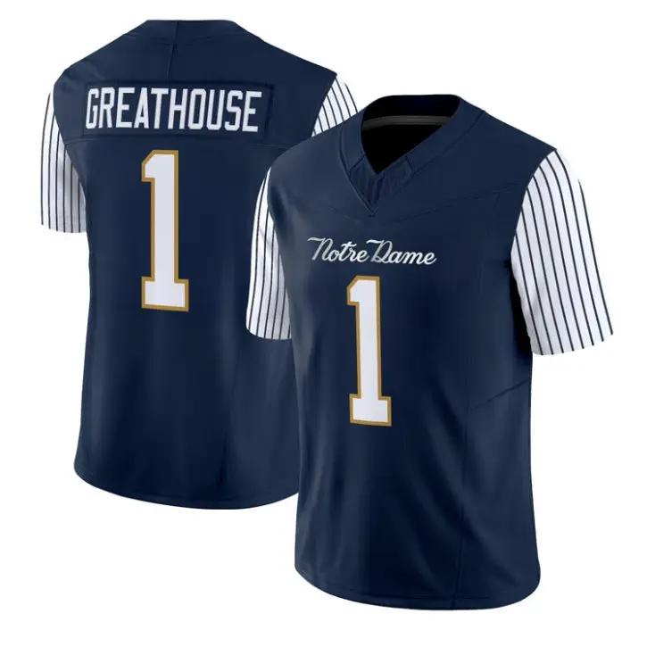 Jaden Greathouse Jersey #1 Notre Dame Fighting Irish 2026 Limited All Stitched - Top Wow Design Jaden Greathouse Jersey #1 Notre Dame Fighting Irish 2026 Limited All Stitched