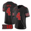 Jeremiah Smith Jersey #4 Ohio State Buckeyes Glitter Vapor Stitched